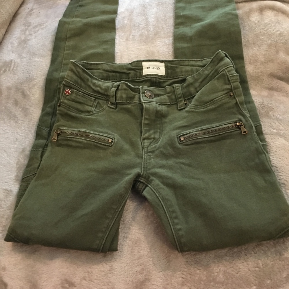 Hudson Girls Skinny Moto Pants Sz 10