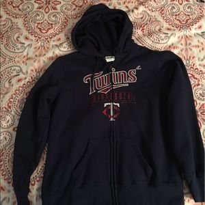 MN Twins Zip Up Fleece Hoodie