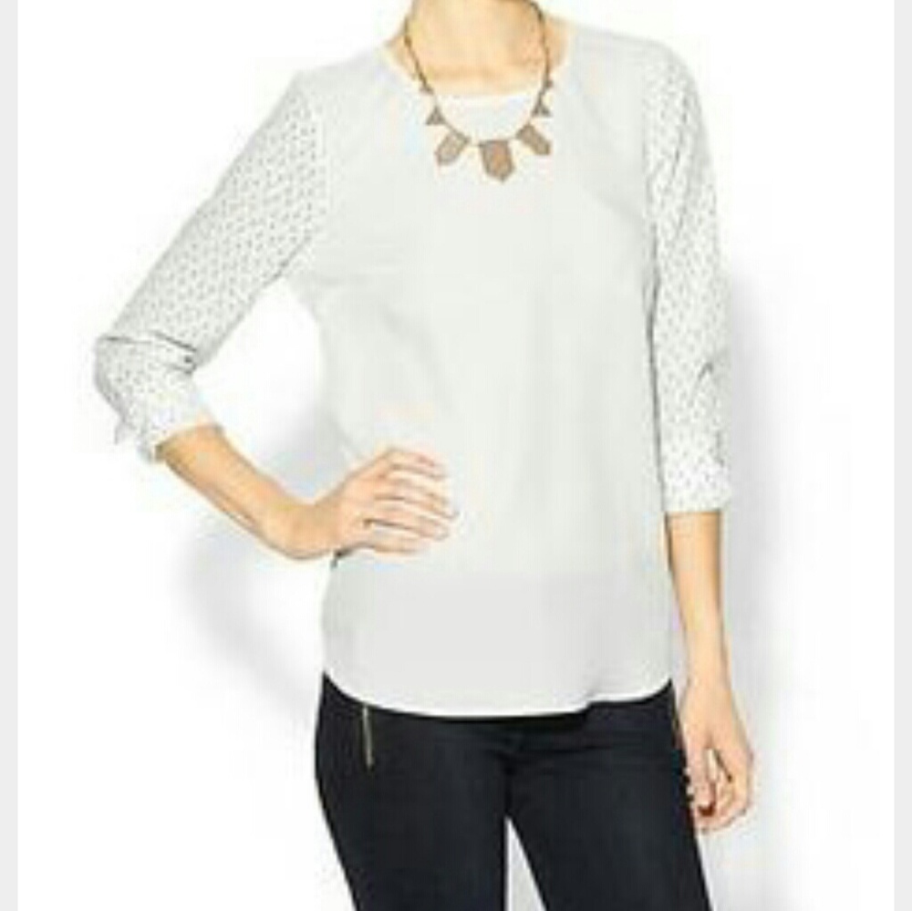 Tinley road arrow sleeve blouse