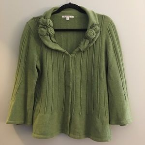 Cabi embellished collar cardigan