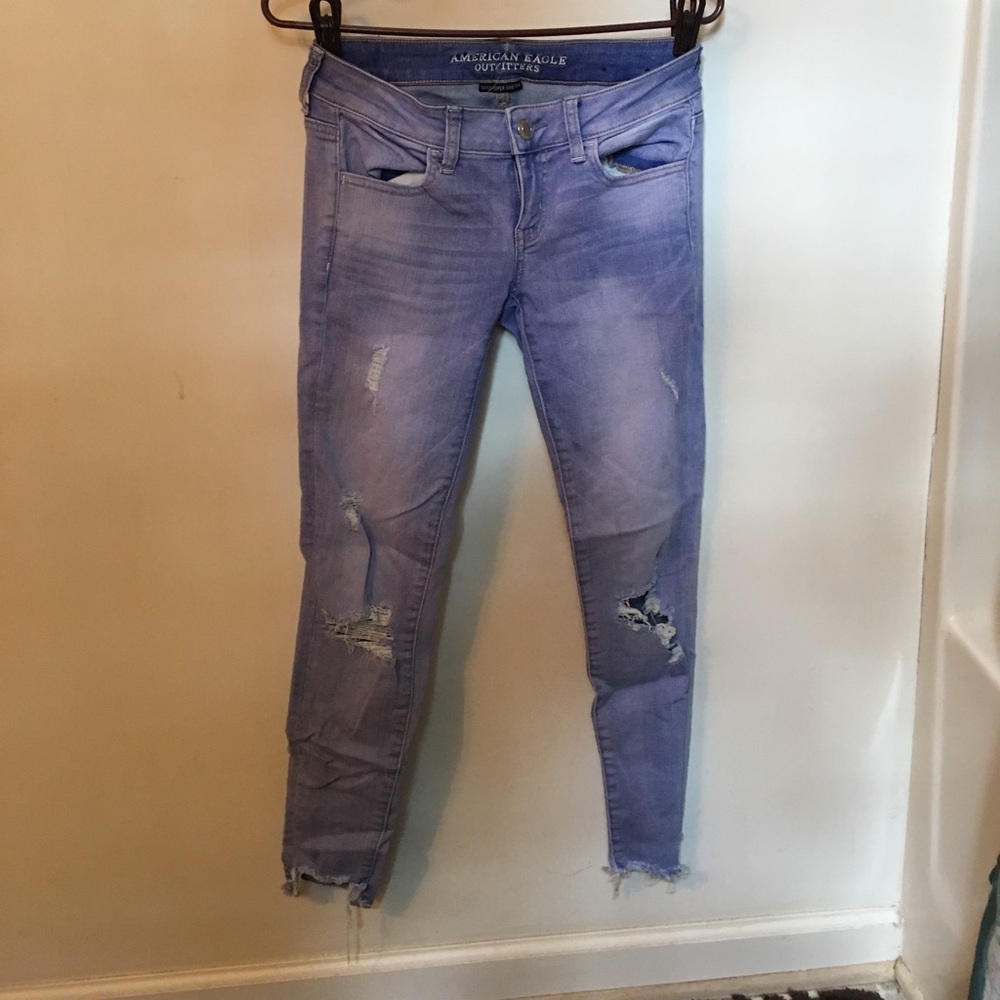 American Eagle Skinny Ripped Jeans