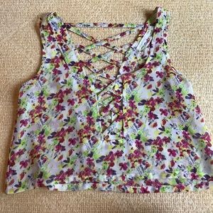 Floral crop top