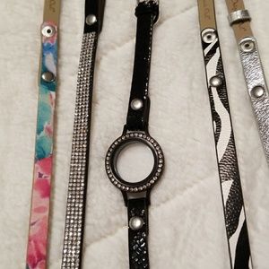 Origami Owl wrap bracelet set