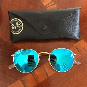 Ray Ban Round Flash Lenses Sunglasses