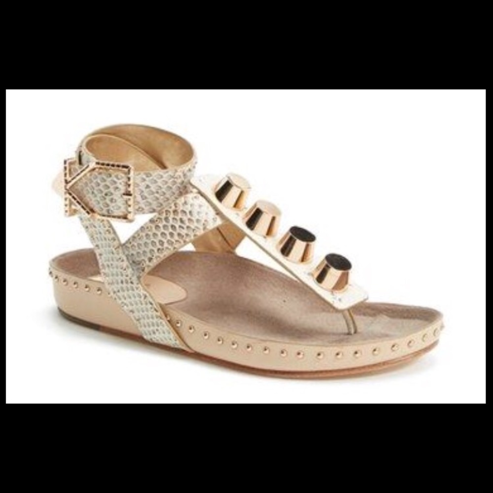 Ivy Kirzhner New York natural snake sandals