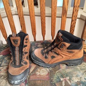 Work boots, hiking boots