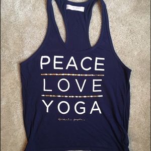 Spiritual Gangster 'Peace Love Yoga' tank