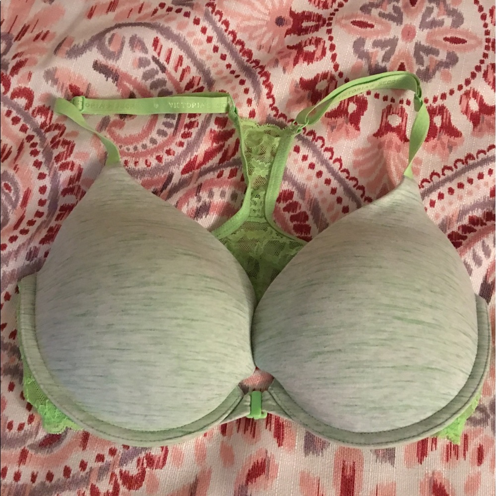 VS Lime Green Razorback Bra