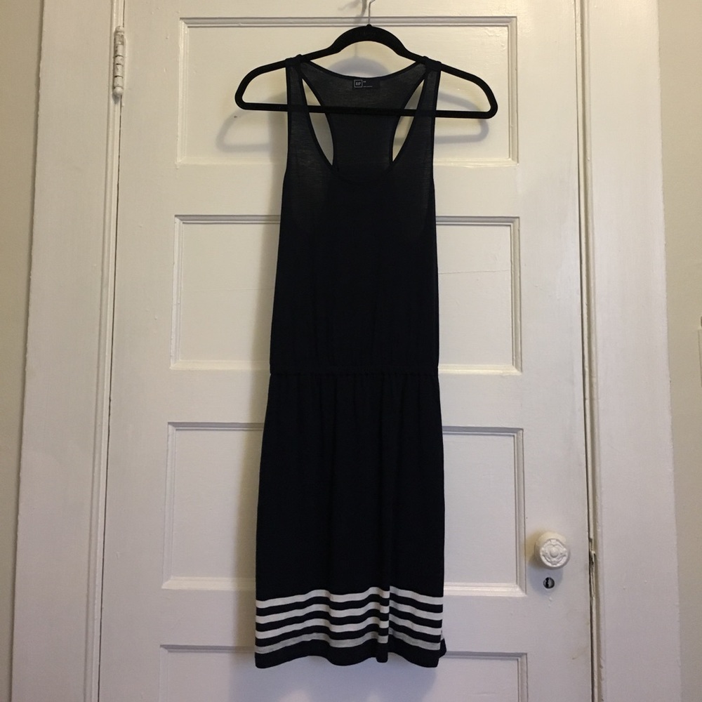 Gap XS NWOT Navy dress XS elastic waist