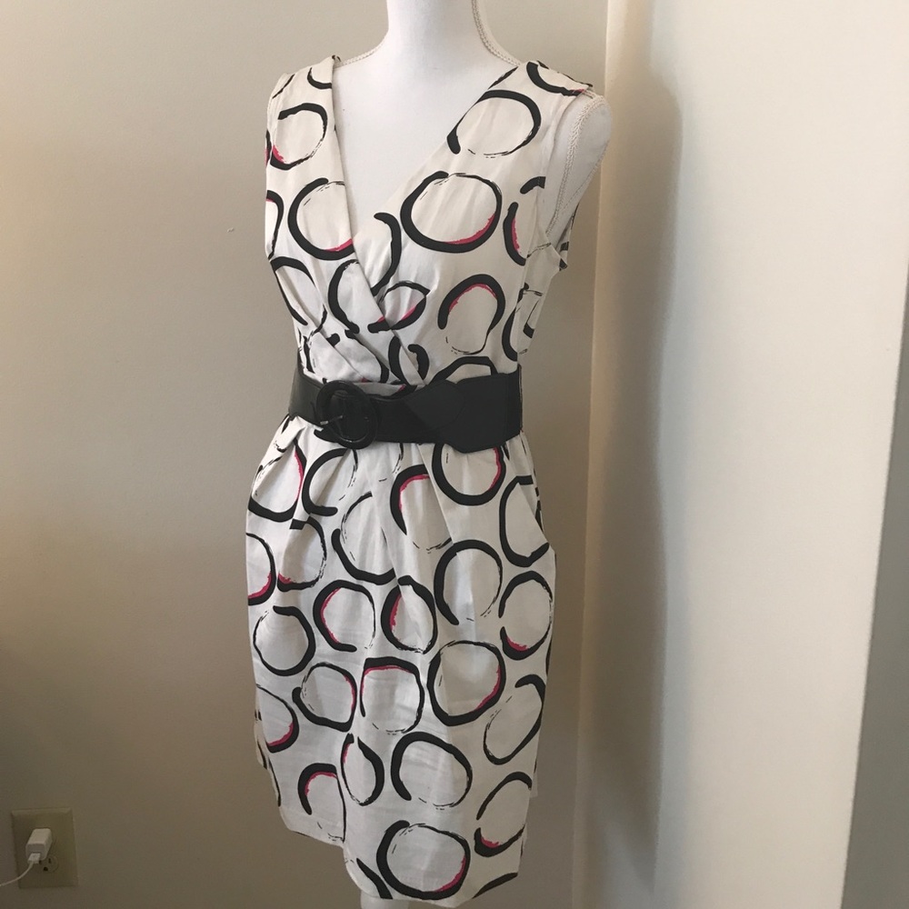 Alyn Paige Juniors Dress- Black/White/Pink - Picture 2 of 4