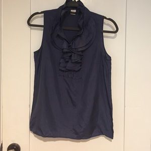 JCrew navy blue blouse