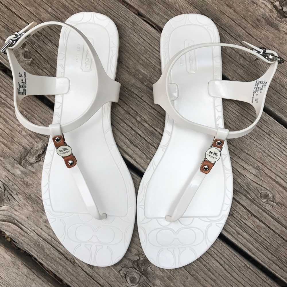 White Coach Sandals