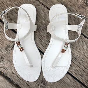 White Coach Sandals