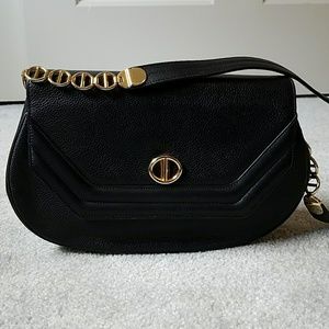 Christian Dior black crossbody shoulder bag purse