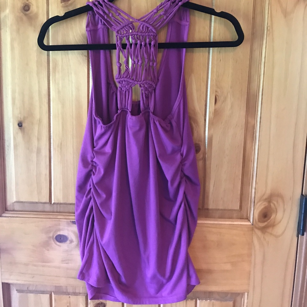 Purple Liz LangeMaternity Racerback Tank