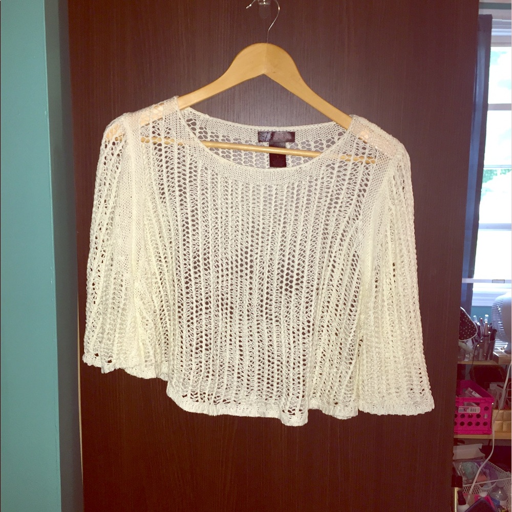 White lightweight sweater