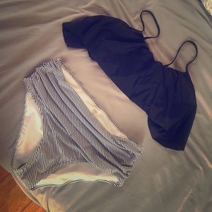 Ruched high waisted bikini!