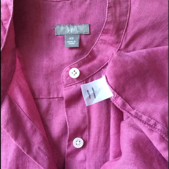 Pink linen top ⭐️ matches dress in other posting! - Picture 7 of 8