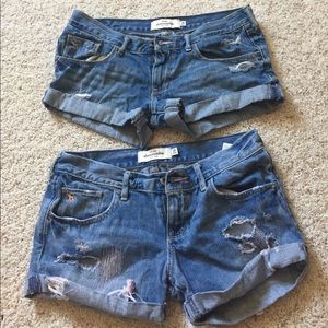 2 Abercrombie denim shorts!