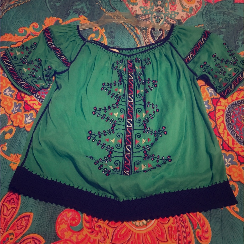 Embroidered senorita top (Mexican themed)