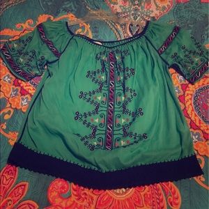 Embroidered senorita top (Mexican themed)