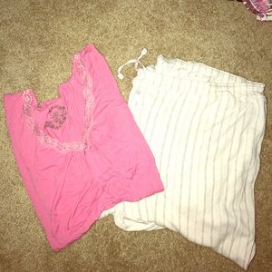 Cute pj set size 3x pj pants top 26/28
