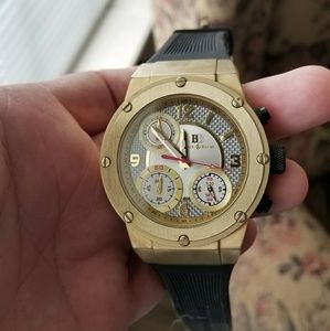 Buech and Boilat men's golden watch