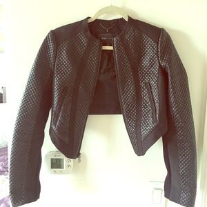 Bcbg Maxazria black Leather Jacket