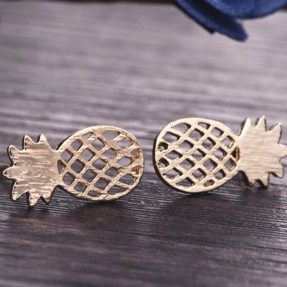 Pineapple stud earrings !!Various colors!!