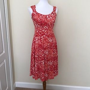Coral Confetti Summer Dress