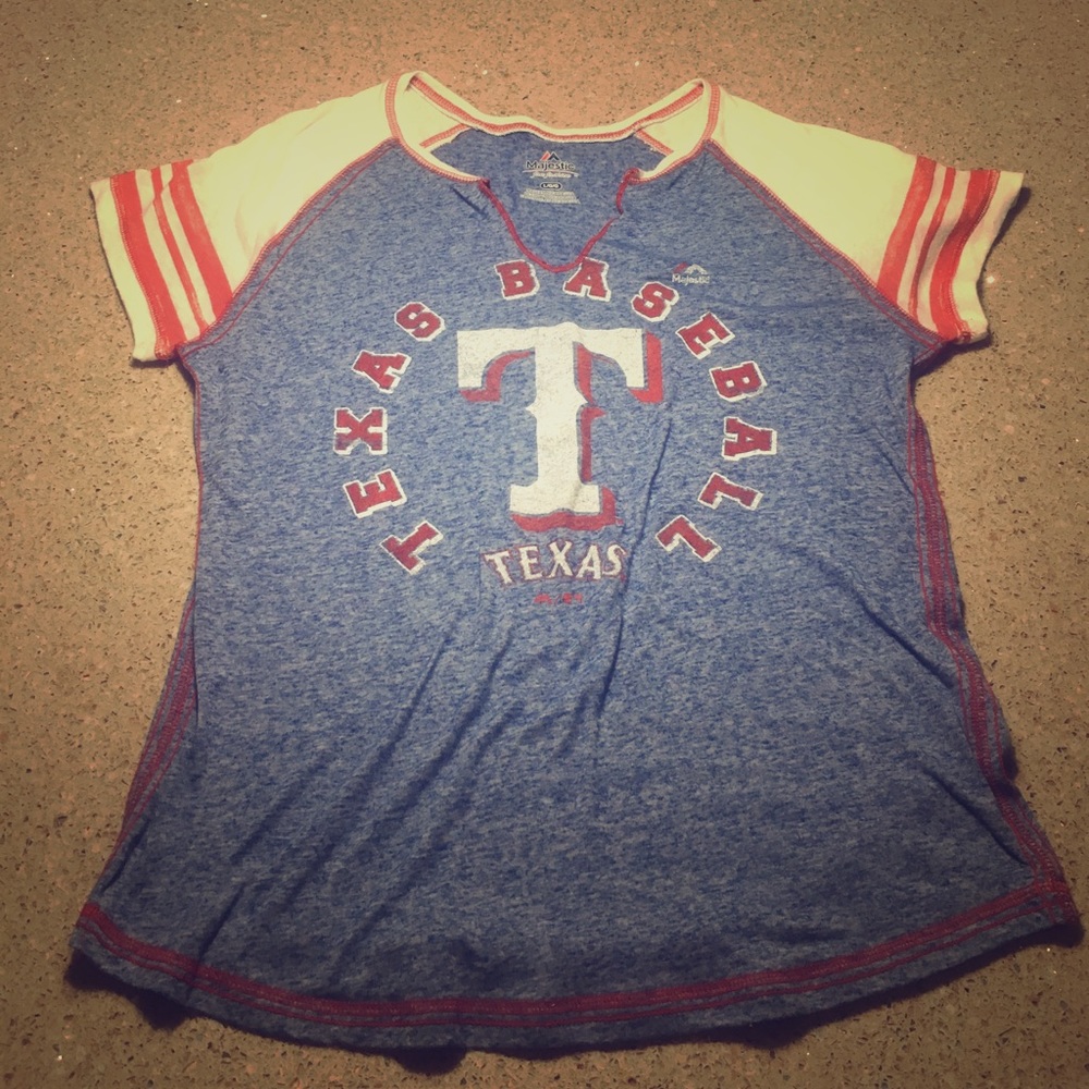 Texas Rangers v cut top