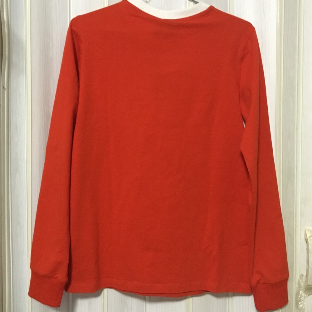 // Final Price // Adidas 3 Stripes Red Top - Picture 3 of 7
