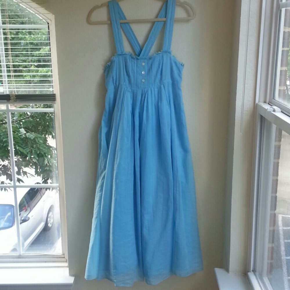 J. Crew Retail SU'07 Meredith Maxi Dress Soft Aqua
