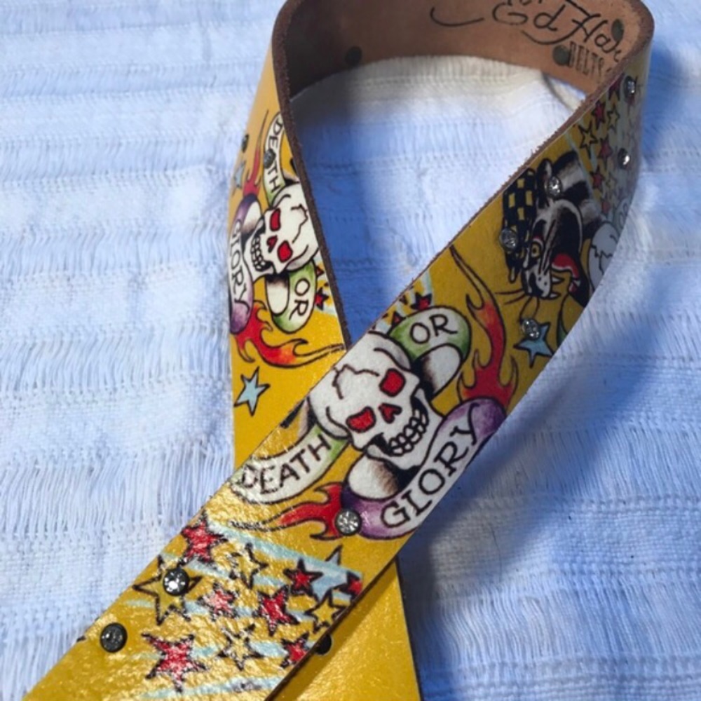 Ed Hardy 💎Bling 💛 belt from yellow collection
