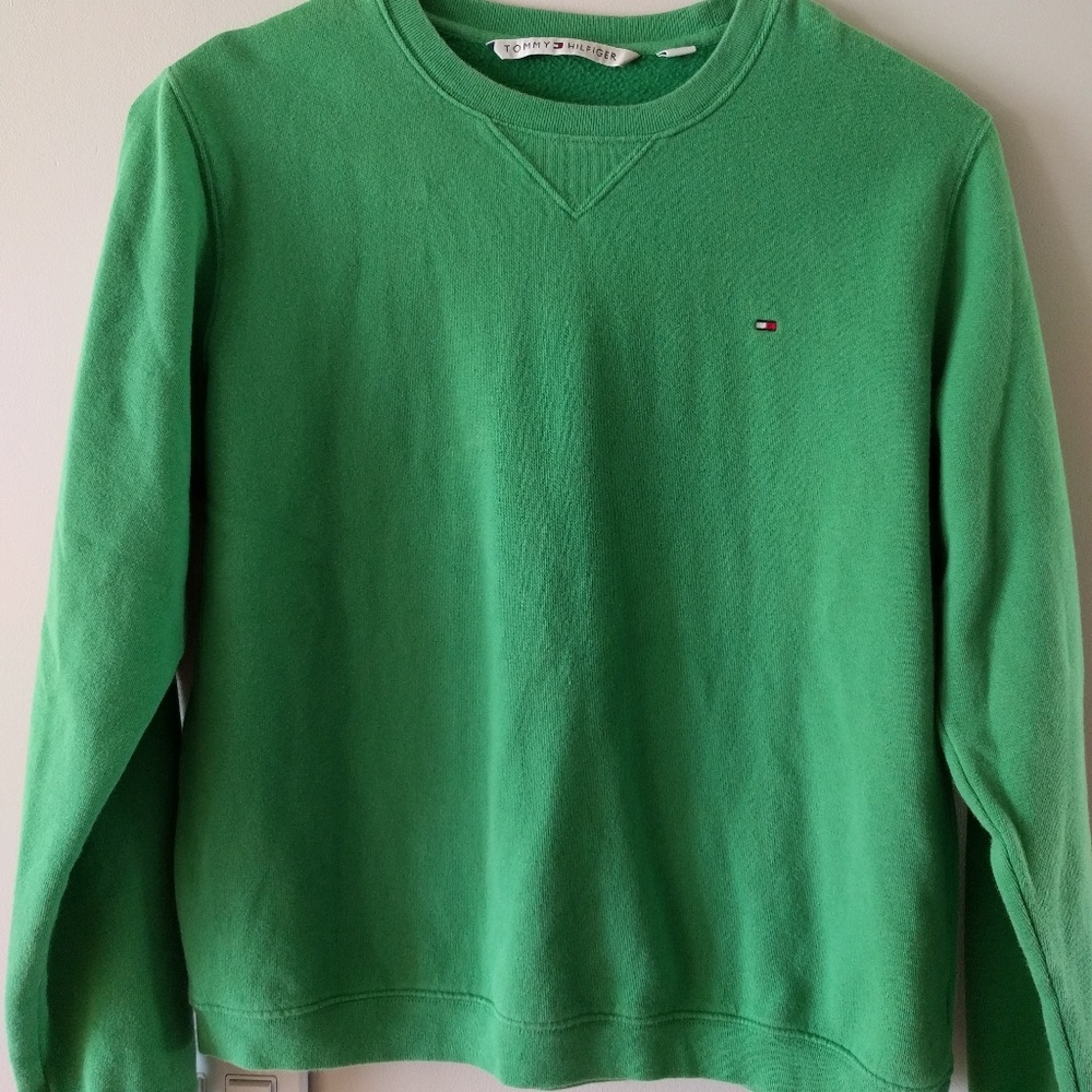 Green Tommy Hilfiger Crew-neck Sweatshirt
