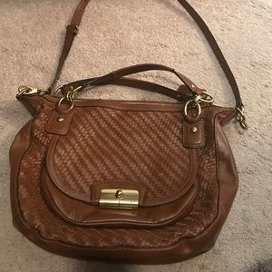Leather coach purse