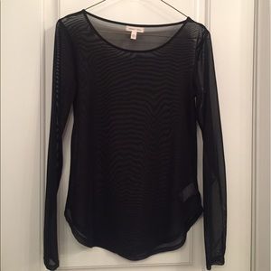 Sheer black long sleeve