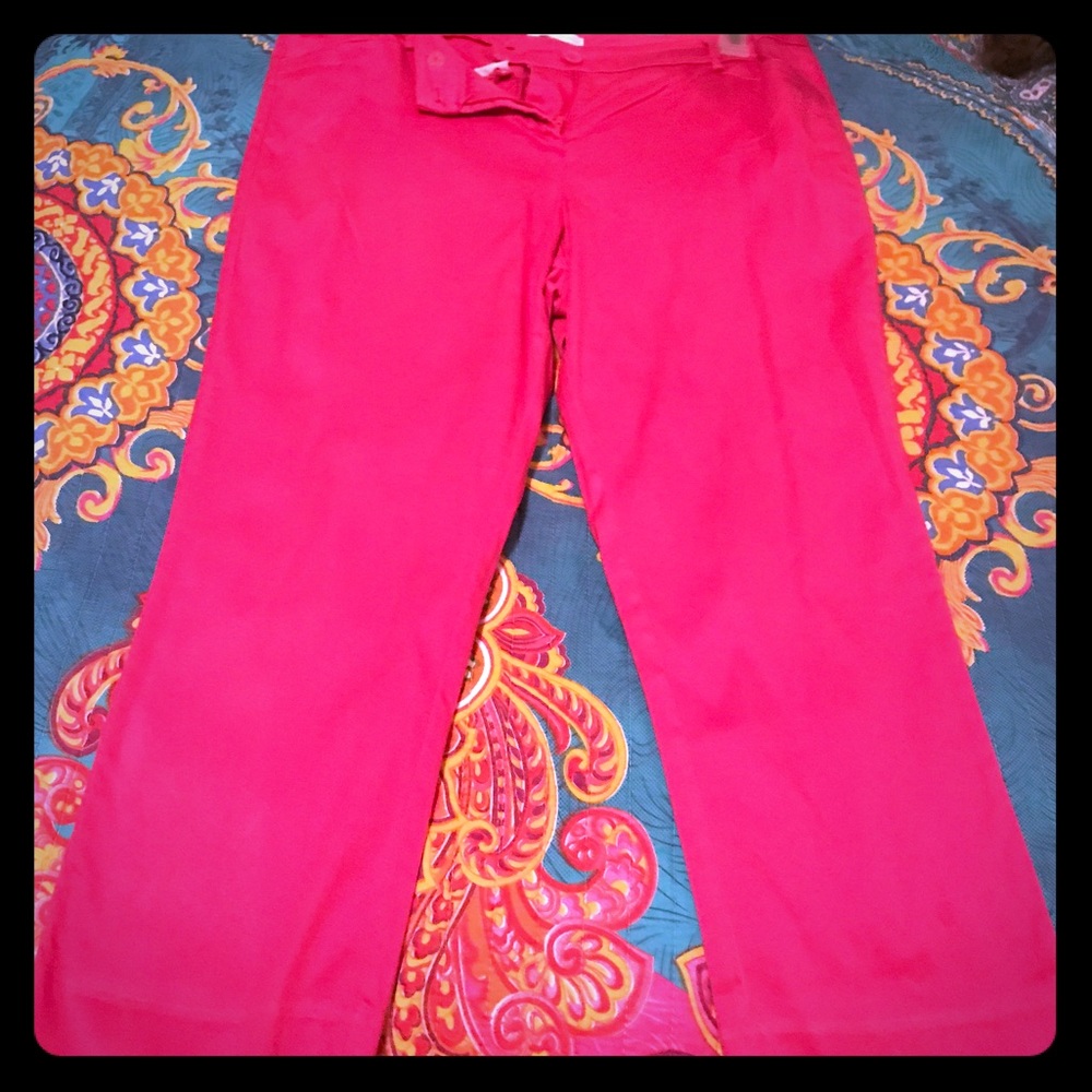 New York & Company pink capris size 12