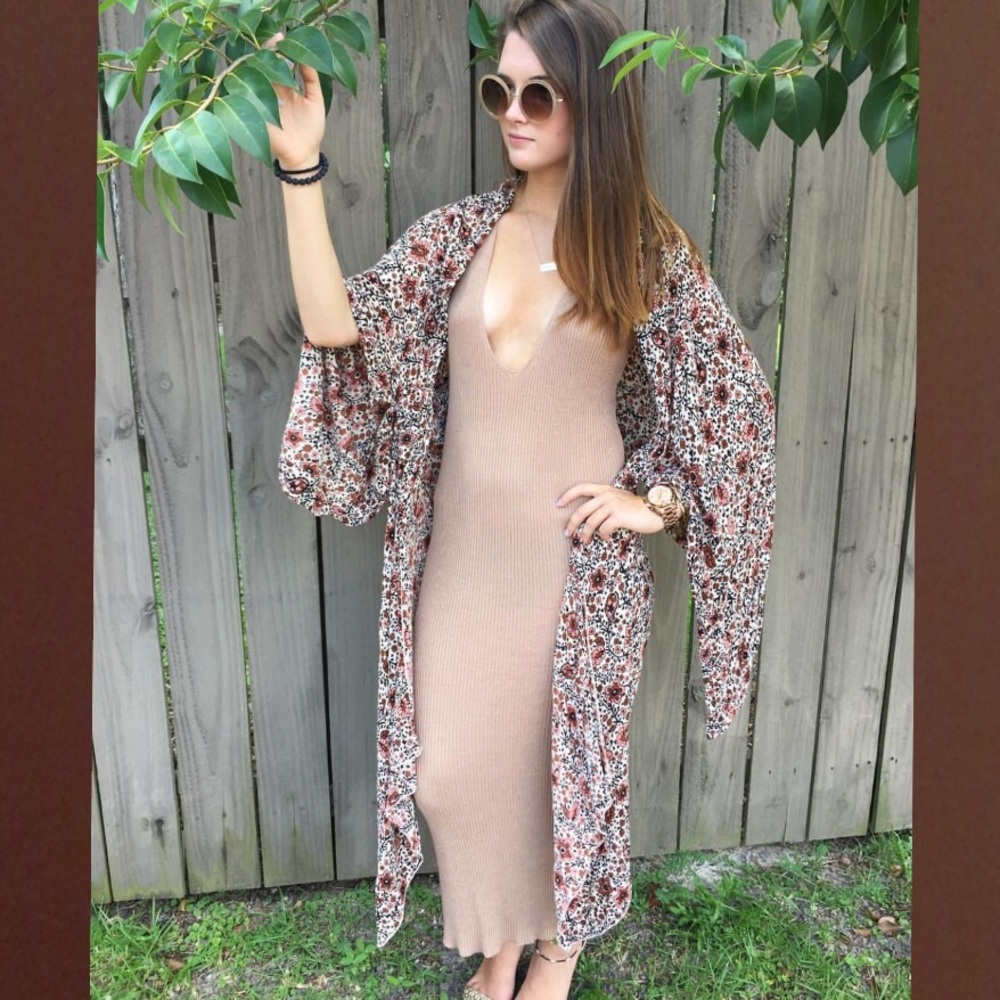 American Apparel Tan Dress.