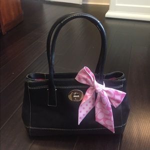 Coach leather shoulder bag