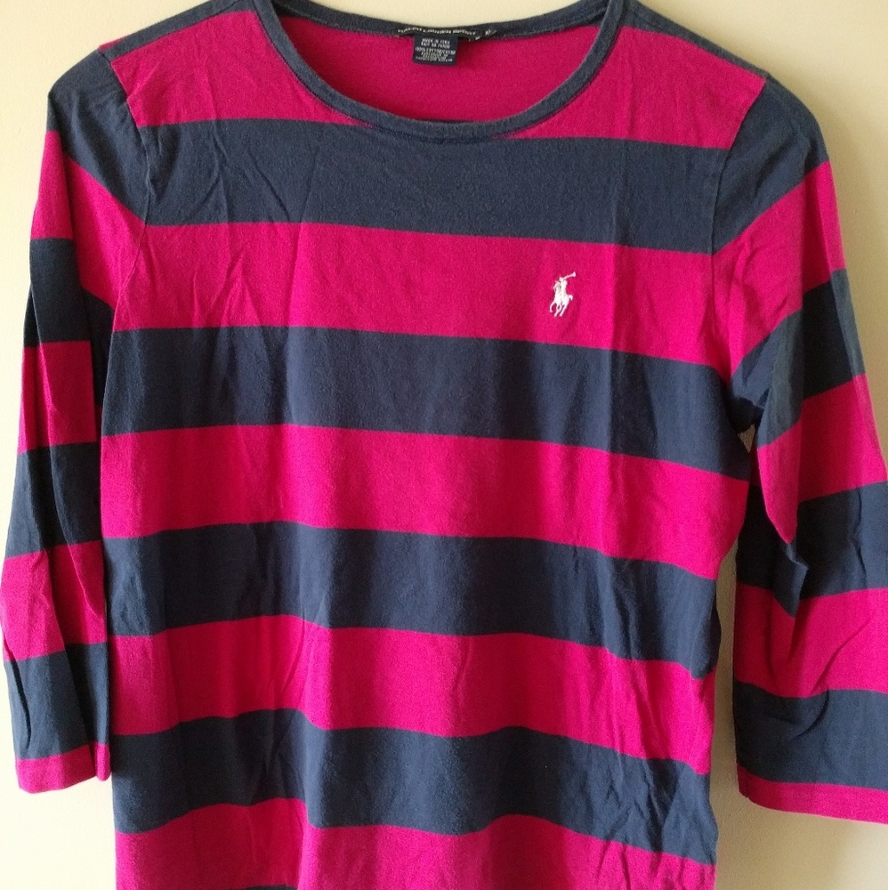 Striped Ralph Lauren Sport top.