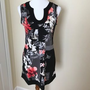 WHBM Floral Sleeveless Blouse