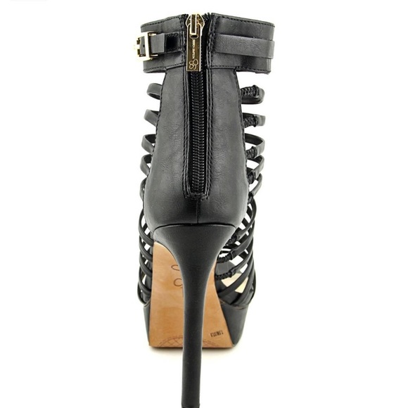 🖤 Jessica Simpson Black and Gold Caged Heels🖤 - Picture 4 of 5