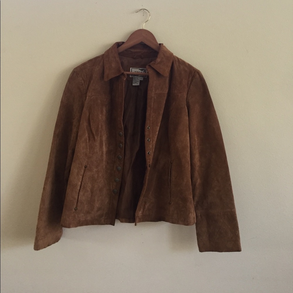 Vintage Genuine Leather Suede Jacket
