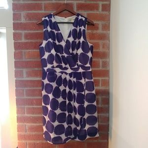 Banana Republic Purple Dot Party Dress