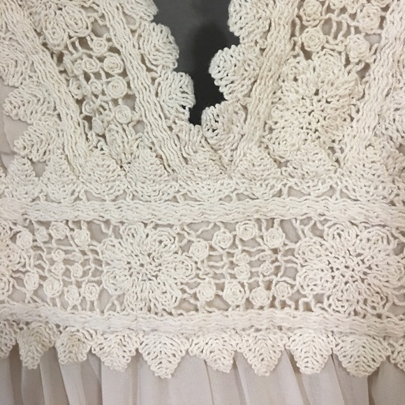 Boho Crochet Floral Lace Dress - Picture 4 of 8