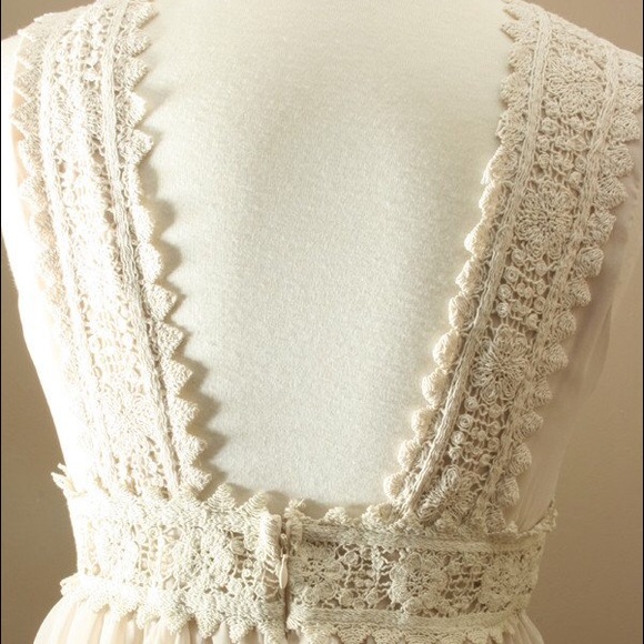 Boho Crochet Floral Lace Dress - Picture 8 of 8