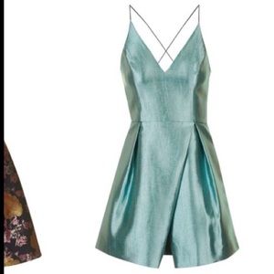 Crinkle Satin Party Dress