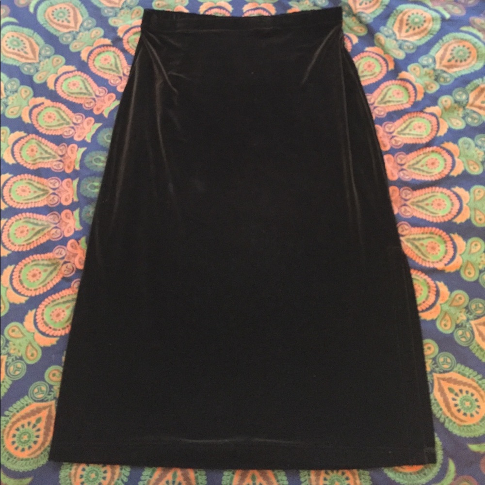Avenue Maxi Velvet Skirt