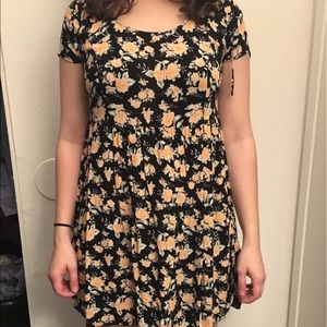 H&M Black Floral Dress